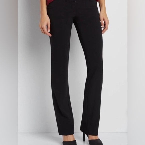 Black Smart IT FIT Trouser Pants Black Maurices Size 9/10R Office Work Staple - Picture 1 of 11